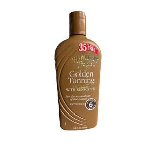 Vintage Hawaiian Tropic Golden Tanning Lotion W/ Sunscreen SPF 6 , 10.8oz